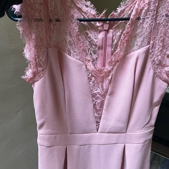 BCBGeneration Lace Back Fit & Flare Dress, Size 8 - Pink Rose at Nordstrom Rack BCBGeneration Lace Back Fit & Flare Dress, Size 8 - Pink Rose at Nordstrom Rack